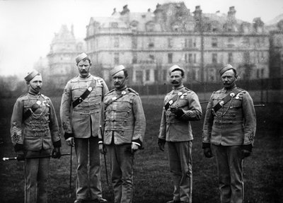 Officers in the Queens Westminster Volunteers (13th Middlesex), c.1890s by Francis G. O. Stuart